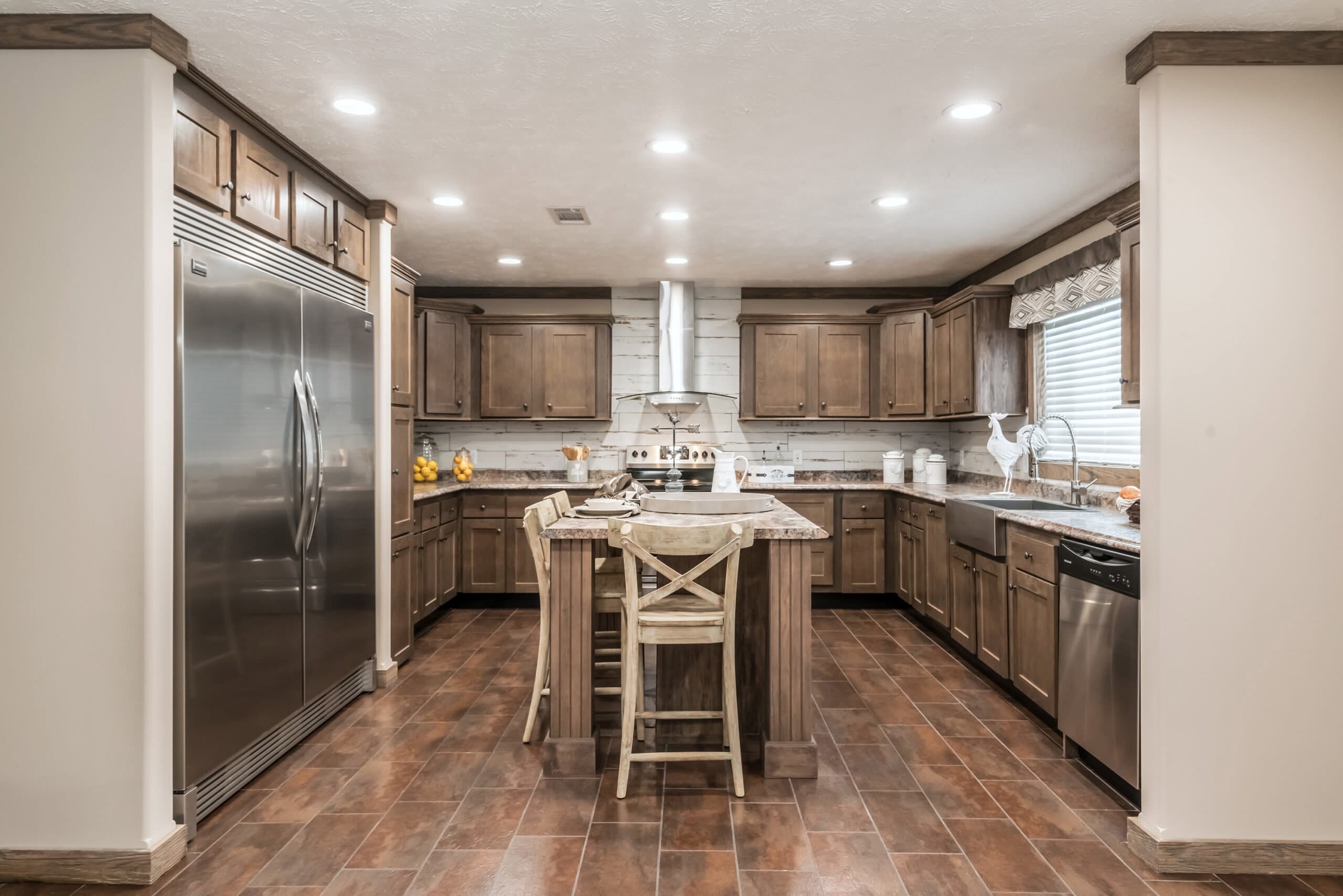 The rock kitchen home features