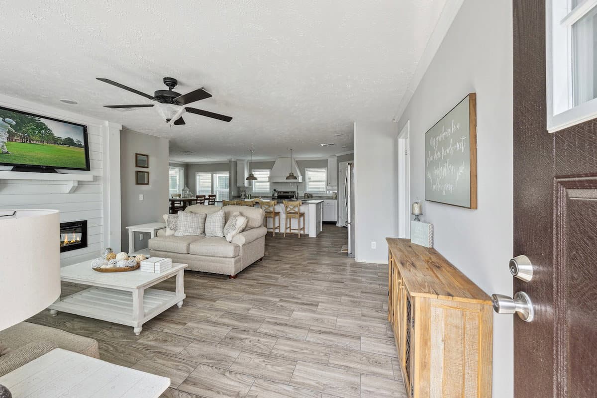 The presley interior home features