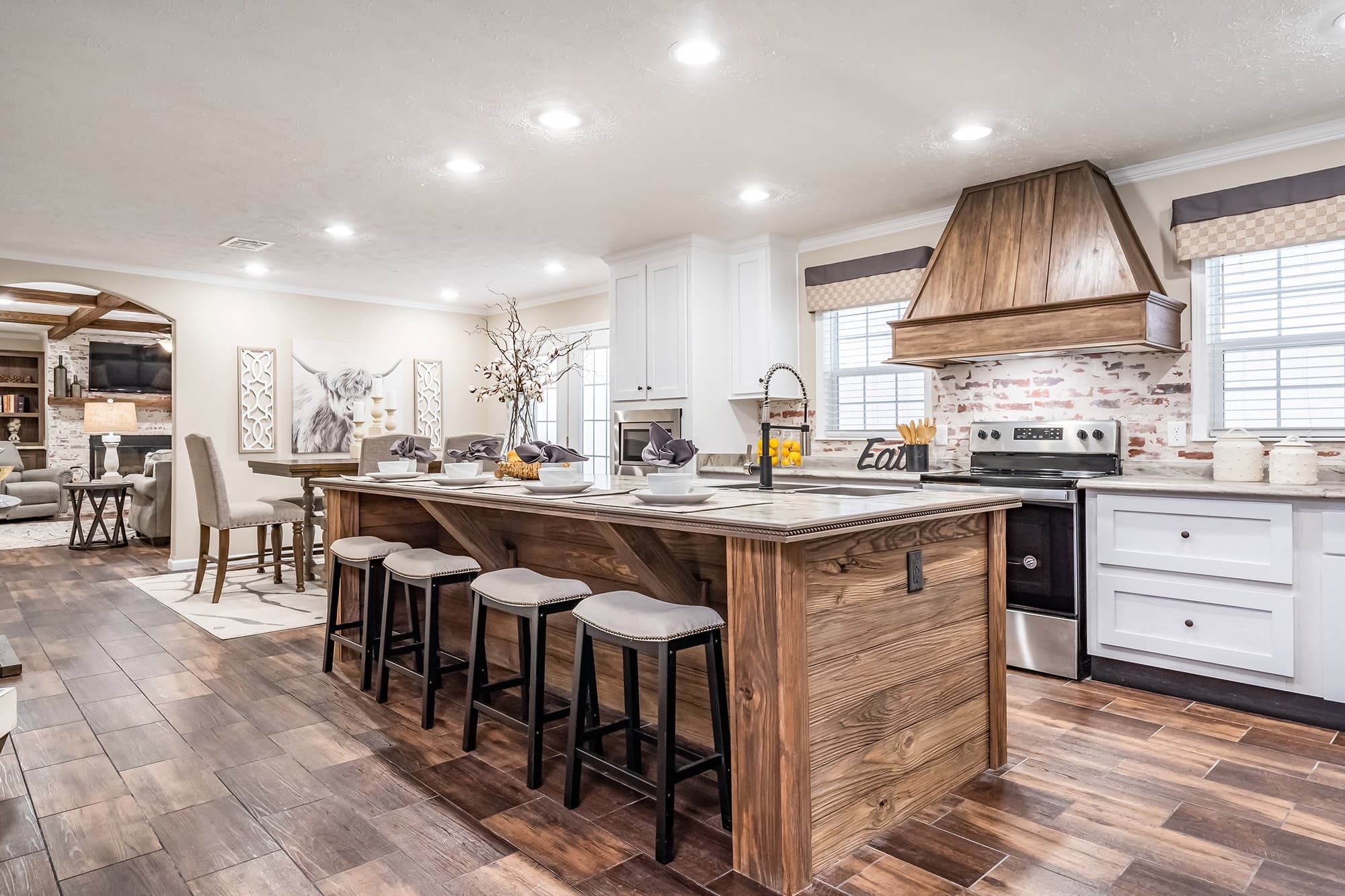Tiger cat kitchen home features