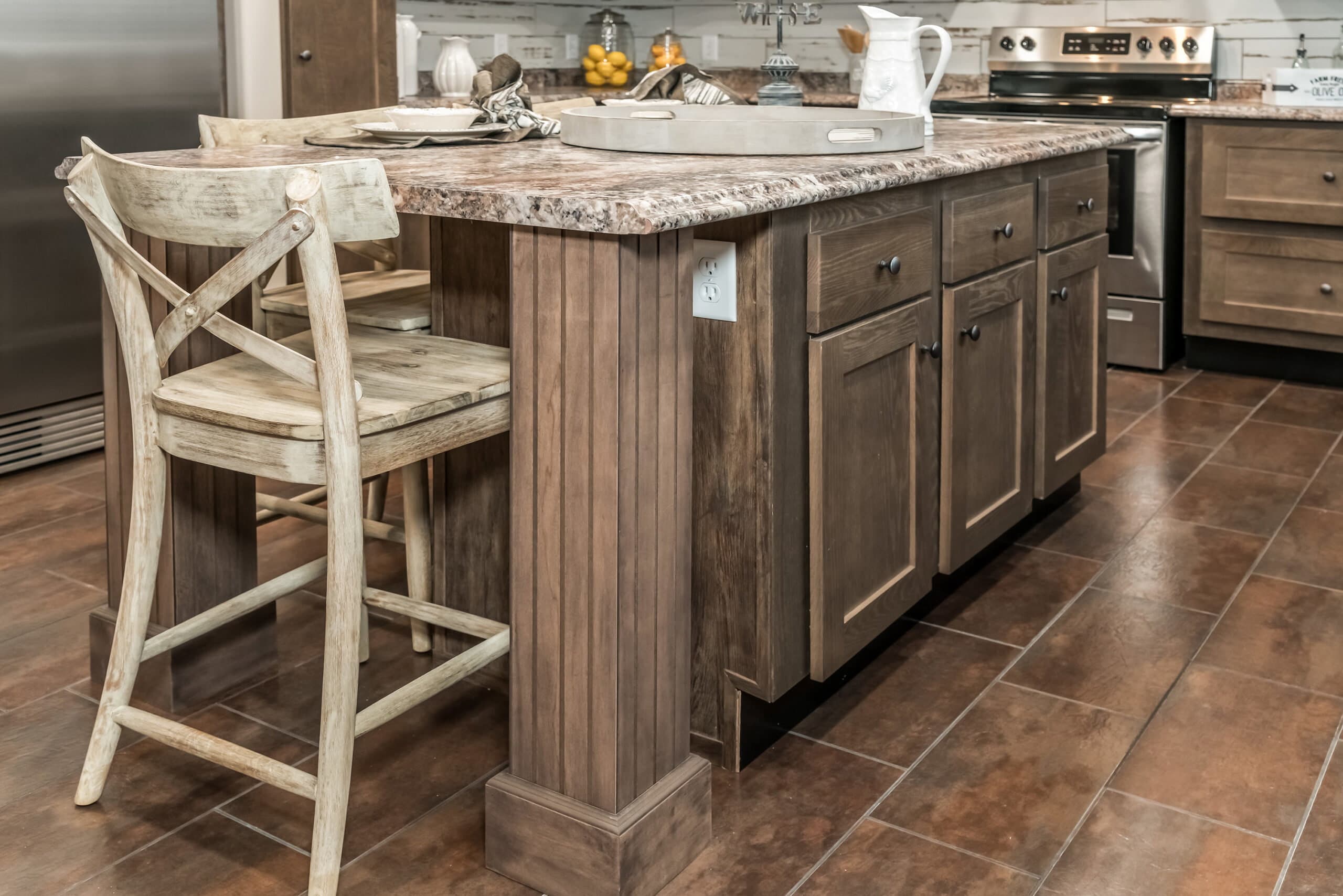 The rock kitchen home features