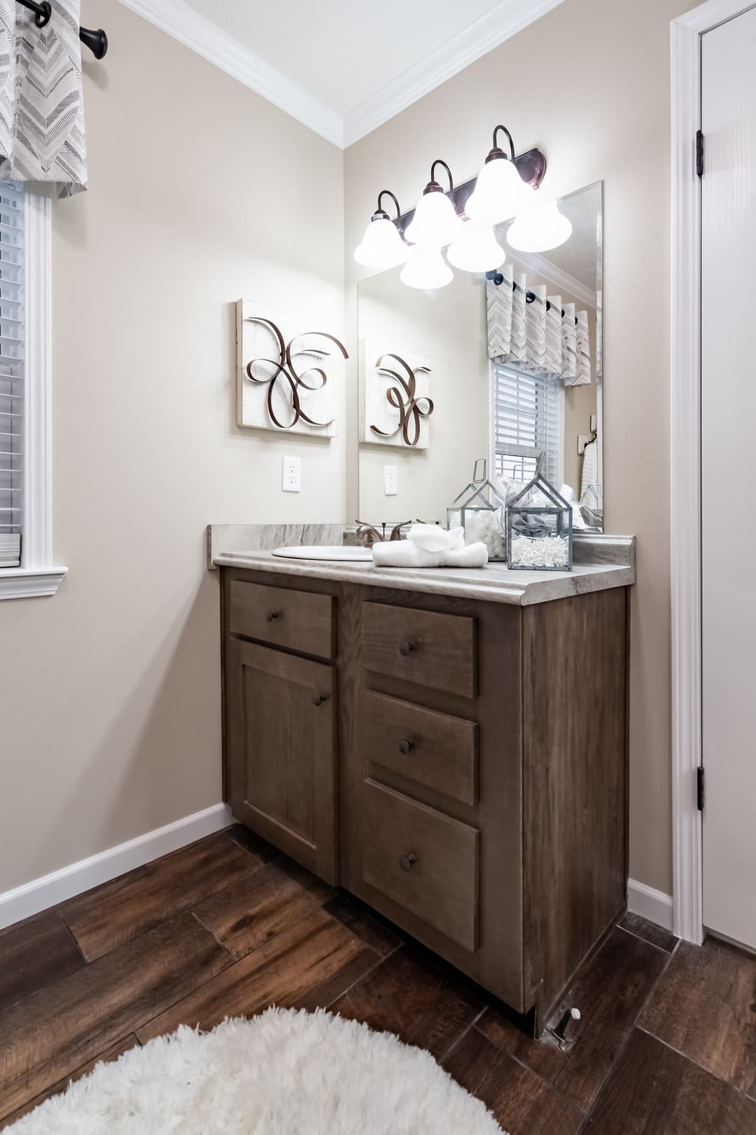 Tiger cat bathroom home features