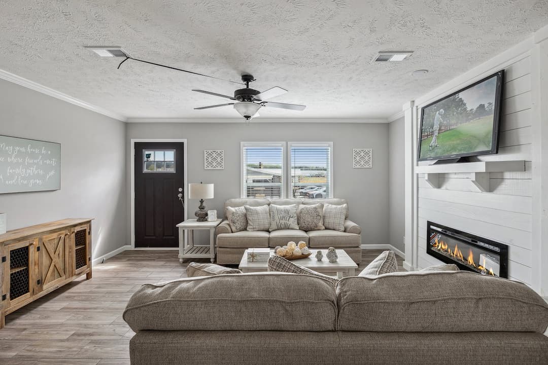The presley interior home features