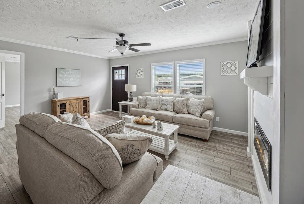 The presley interior home features