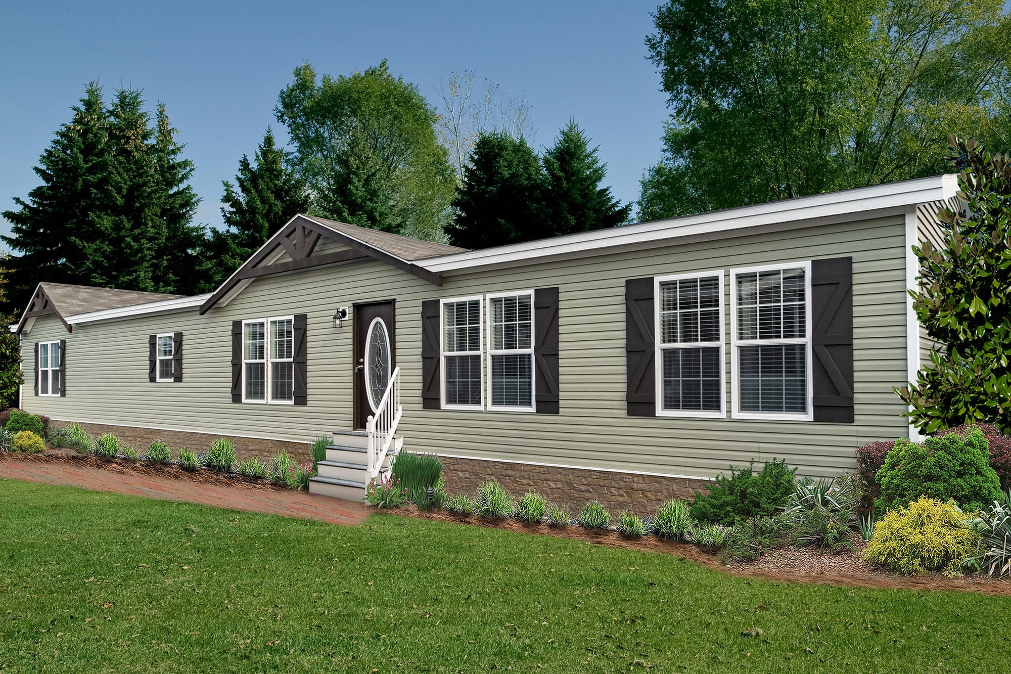 Tiger cat hero, elevation, and exterior home features